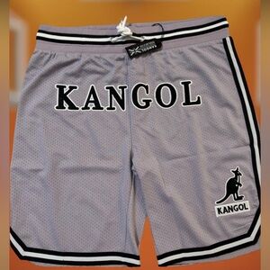 Kangol Light Gray Men’s Shorts Size L Brand New With Tags NWT Streetwear Sports